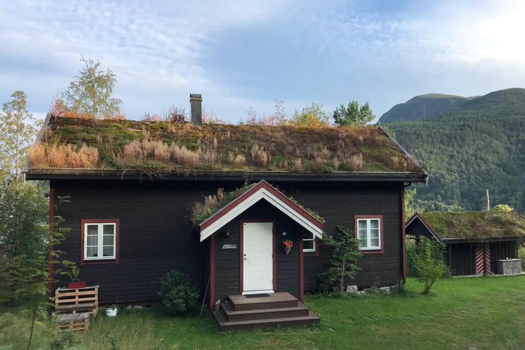 Stille Og Fredelig Ved Fjord Og Fjell Valsøybotn Buitenkant foto
